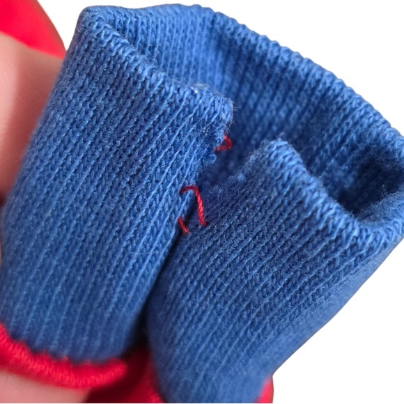 Vintage 1980s OshKosh B'gosh Red Long Sleeve Shirt 3-6 Months Frog Lion Applique - Picture 9 of 9